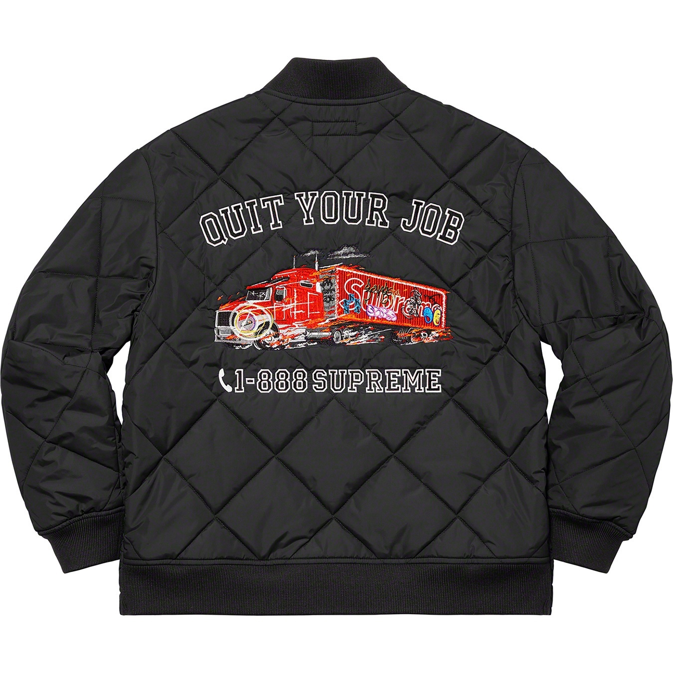 Quit Your Job Quilted Work Jacket view 10